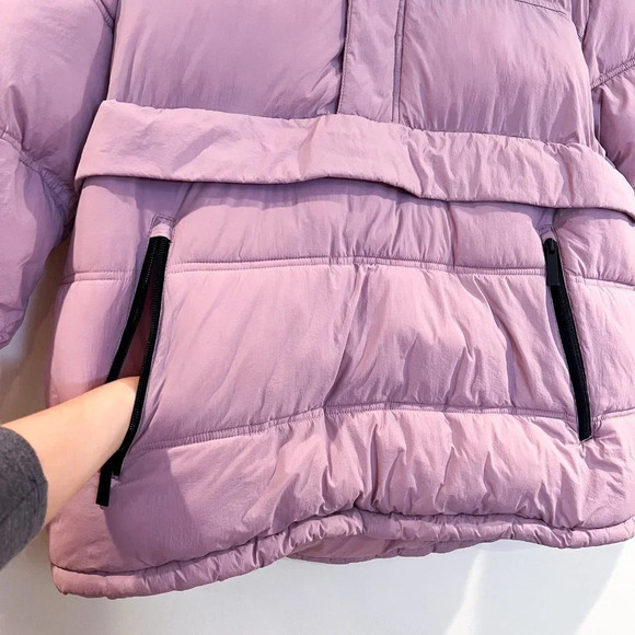 The Very Warm Mauve Pink Pullover Winter Outdoor Snowboarding Casual Puffer Coat - Picture 8 of 14
